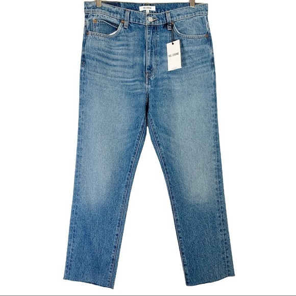 NEW REDONE 70s Straight Leg High Rise Jeans Sizes 30 - Picture 4 of 13